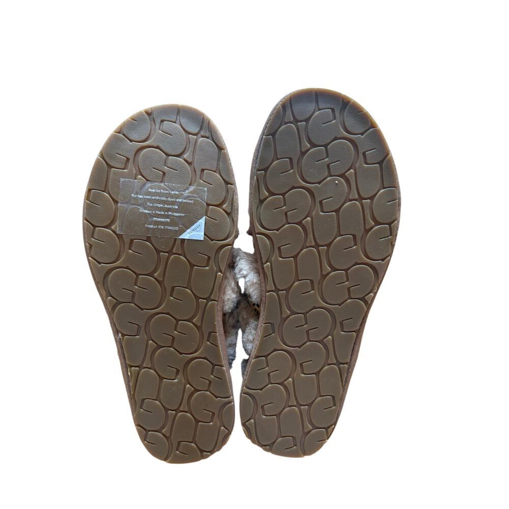 UGG Chestnut Tan Cheetah Speckles Scuffita House Slippers 7 - Picture 10 of 11